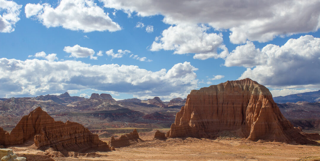 cathedral valley lower south desert overlook